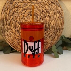 🆕 Duff Beer Red and Orange Tumbler